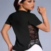 1082 Women’s Mesh Side Panel Performance Active T-Shirt