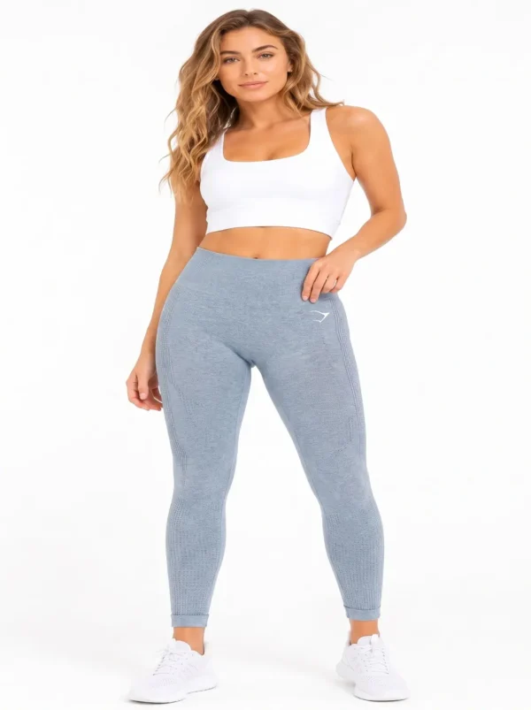 Make_new_picture_8k_2K_202607080720 Original Gymshark Vital Seamless High-Waisted Leggings – Ice Blue Marl Size small