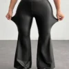 Make_new_picture_8k_2K_202607271653 (((MRS Prmium))) PU Leather High Elastic Flared Leggings,Petite
