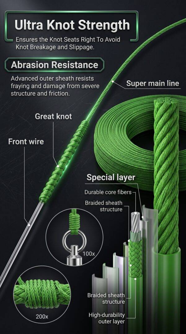 Gray Fishing Line 5.0# 80LB/0.37MM-300MM - view 5