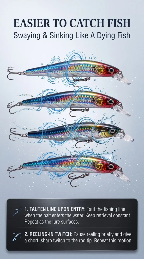Kingdom King Art 110mm Sinking Minnow Lure. 18g - view 6