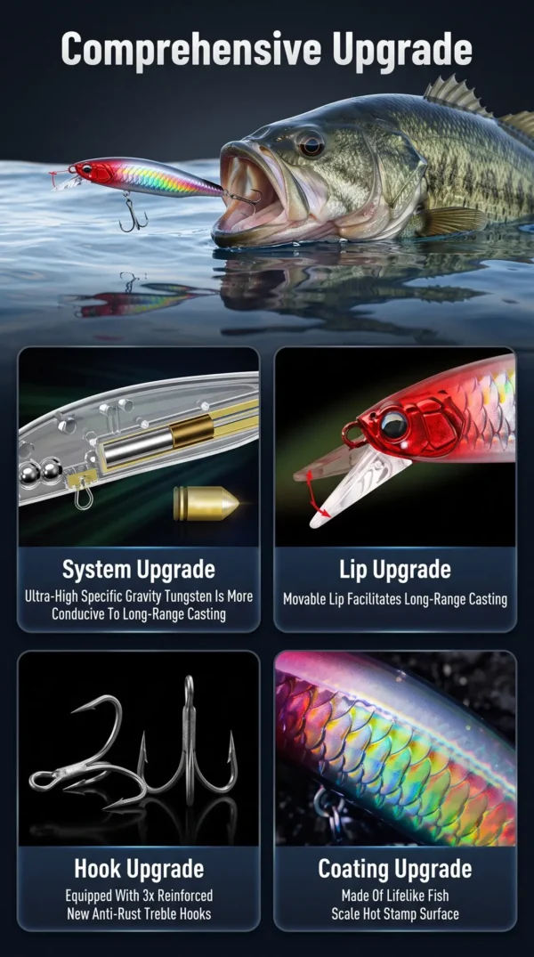 Kingdom King Art 110mm Sinking Minnow Lure. 18g - view 2