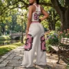 Make_park_background_picture_2K_202609021349 Two-Piece Streetwear Set styled for a city park outing