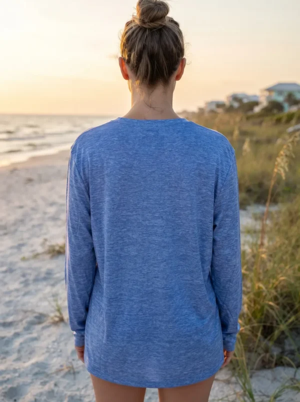 St. Pete Beach coastal classic long sleeve tee back view