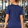 Pro-Luxe Crewneck Athletic Tee with subtle tonal chest logo