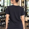 Nothing Basic Statement Gym Tee with nothing basic about me print