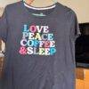 WhatsApp Image 2026-10-21 at 5.18.07 PM Love Peace Coffee ladies graphic tee, size XL - photo 5