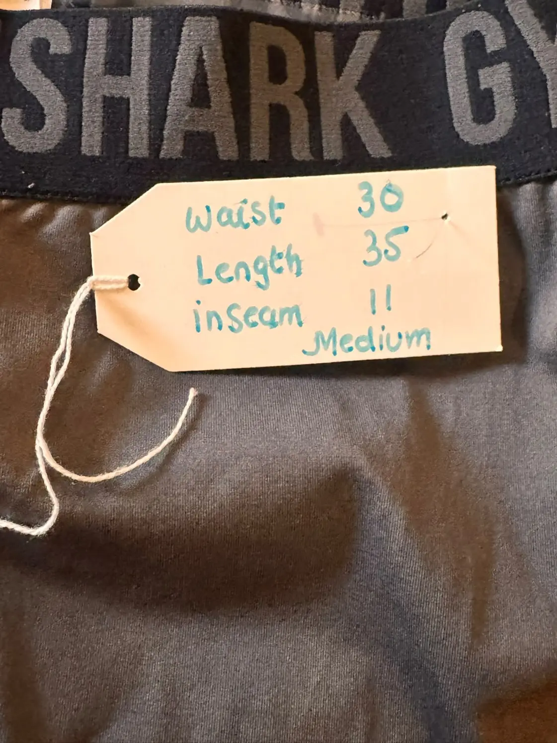 Pre-loved Gymshark women's grey heather high-waisted leggings full-length view